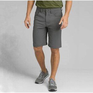 NWT Prana Men's Brion 11 inch Short in Charcoal - Size 42